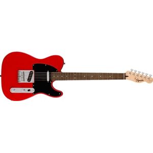 Fender Squier by Sonic Telecaster Electric Guitar, Laurel Fingerboard, Black Pickguard, Torino Red, Comes with Free Virtual Lessons Fender Squier by Sonic Telecaster Electric Guitar, Laurel Fingerboard, Black Pickguard, Torino Red, Comes with Free Virtual Lessons