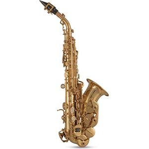 Gewa Roy Benson Bb Sopran Saxophon MODEL SG-302 gebogen lack., inkl. Etui Gewa Roy Benson Bb Sopran Saxophon MODEL SG-302 gebogen lack., inkl. Etui