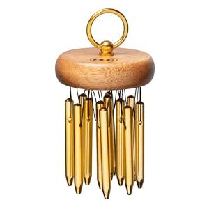 Meinl Percussion Hand Held Chimes Small Musical Instrument with 12 Sound Bars Hand-Played With Holding Ring Aluminum, Gold (CH-HPEG) Meinl Percussion Hand Held Chimes Small Musical Instrument with 12 Sound Bars Hand-Played With Holding Ring Aluminum, Gold (CH-HPEG)