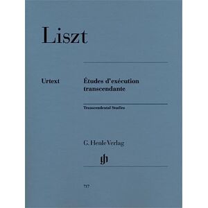 Liszt, Franz Transcendental Studies piano (HN 717): Instrumentation: Piano solo Liszt, Franz Transcendental Studies piano (HN 717): Instrumentation: Piano solo