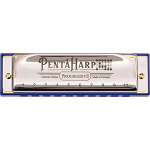 Hohner Pentaharp Harmonica, Key of Low F Minor, Stainless steel (M21BX-FLM) Hohner Pentaharp Harmonica, Key of Low F Minor, Stainless steel (M21BX-FLM)