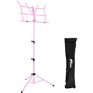 Tiger MUS56-PK Easy Folding and Portable Sheet Music Stand with Bag Included – Pink Tiger MUS56-PK Easy Folding and Portable Sheet Music Stand with Bag Included – Pink
