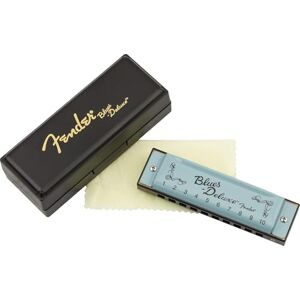 Fender Blues Deluxe Harmonica, with 1-Year Warranty, Key of C 10 Holes, with Hard Plastic Carrying Case, Daphne Blue Fender Blues Deluxe Harmonica, with 1-Year Warranty, Key of C 10 Holes, with Hard Plastic Carrying Case, Daphne Blue