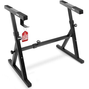 Pyle Heavy Duty Folding Keyboard Stand Sturdy Reinforced Z Design w/Adjustable Width & Height, Foam Padded Arms, Digital Piano Stand, Fits 54-88 Key Electric Pianos & Used for Travel & Storage Pyle Heavy Duty Folding Keyboard Stand Sturdy Reinforced Z Design w/Adjustable Width & Height, Foam Padded Arms, Digital Piano Stand, Fits 54-88 Key Electric Pianos & Used for Travel & Storage