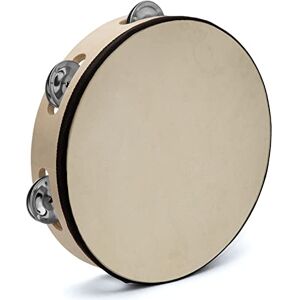 Tiger TAM91-12-BK Single Row Tambourine 12" 30.5cm Wooden with Rawhide Head Tiger TAM91-12-BK Single Row Tambourine 12" 30.5cm Wooden with Rawhide Head