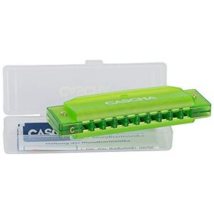 CASCHA Fun Blues Harmonica in C Major Diatonic 10-Hole Harmonica for Children and Adults Modern Semi-Transparent Design High Quality & Long Service Life Green CASCHA Fun Blues Harmonica in C Major Diatonic 10-Hole Harmonica for Children and Adults Modern Semi-Transparent Design High Quality & Long Service Life Green