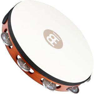 Meinl Percussion Traditional Headed Tambourine With Goat Skin Head 10-inch Diameter Siam Oak / Aluminum, Antique Brown / Natural (TAH1A-AB) Meinl Percussion Traditional Headed Tambourine With Goat Skin Head 10-inch Diameter Siam Oak / Aluminum, Antique Brown / Natural (TAH1A-AB)