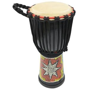 A-Star 7 Inch Painted Colourful West African Djembe Drum Authentic Handmade, Rope Tuned, Natural Skin Head Educational Hand Drum 40 cm Height A-Star 7 Inch Painted Colourful West African Djembe Drum Authentic Handmade, Rope Tuned, Natural Skin Head Educational Hand Drum 40 cm Height