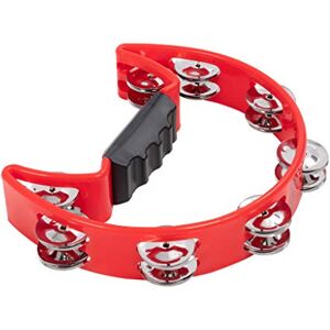 Percussion Plus PP486/3 Half Moon Tambourine Red Percussion Plus PP486/3 Half Moon Tambourine Red