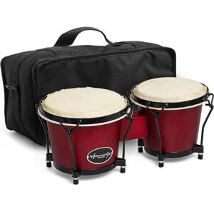 World Rhythm BON7 Bongos 6” & 7” Beginners Oak Bongo Drums Wine Red Bongos with Padded Gig Bag World Rhythm BON7 Bongos 6” & 7” Beginners Oak Bongo Drums Wine Red Bongos with Padded Gig Bag