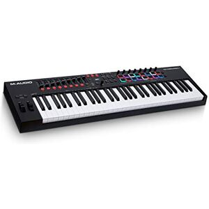 M-Audio Oxygen Pro 61 Key USB MIDI Keyboard Controller With Beat Pads, MIDI-assignable Knobs, Buttons and Faders, and Native Instruments Sound Package (NKS Integration) M-Audio Oxygen Pro 61 Key USB MIDI Keyboard Controller With Beat Pads, MIDI-assignable Knobs, Buttons and Faders, and Native Instruments Sound Package (NKS Integration)