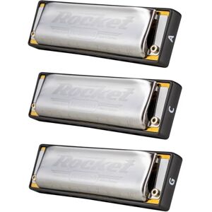 Hohner Progressive Rocket Harmonica Pro Pack C G A Major (M2013PP) Hohner Progressive Rocket Harmonica Pro Pack C G A Major (M2013PP)