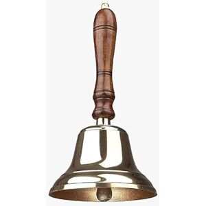 Assorted Collections Traditional Wooden Handle Brass Bell Last Order Bell With Metal Clapper Ideal for Hotel, Reception, Dinner, Library, Pub, School Classic Chimes Assorted Collections Traditional Wooden Handle Brass Bell Last Order Bell With Metal Clapper Ideal for Hotel, Reception, Dinner, Library, Pub, School Classic Chimes