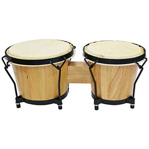 A-Star Bongos 7" and 8" Bongo Drums, with Natural Heads and Solid Wood Brace A-Star Bongos 7" and 8" Bongo Drums, with Natural Heads and Solid Wood Brace
