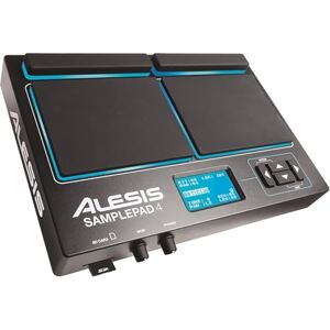 Alesis Sample Pad 4 Compact Percussion and Sample Triggering Instrument with 4 Velocity Sensitive Pads, 25 Drum Sounds and SD/SDHC Card Slot Alesis Sample Pad 4 Compact Percussion and Sample Triggering Instrument with 4 Velocity Sensitive Pads, 25 Drum Sounds and SD/SDHC Card Slot