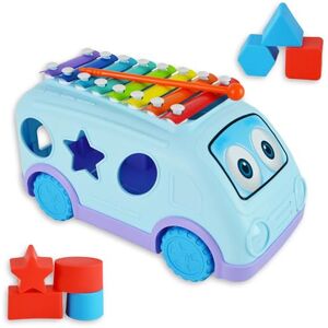 A-Star Little Star Pull Along Musical Bus Xylophone, Colourful Engaging Shape Sorter for Interactive Musical Development A-Star Little Star Pull Along Musical Bus Xylophone, Colourful Engaging Shape Sorter for Interactive Musical Development