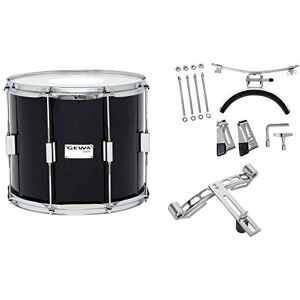 Gewa marching drum/tenor drum, birch shell black, 14 x 12", 8 tension rods, Remo USA heads, incl. vent plate and knee rest Gewa marching drum/tenor drum, birch shell black, 14 x 12", 8 tension rods, Remo USA heads, incl. vent plate and knee rest