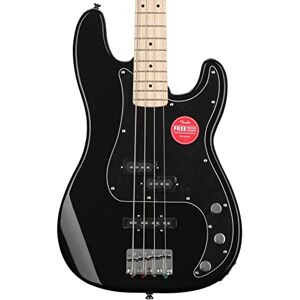 Fender Squier by Affinity Series Electric Precision Bass Guitar, Maple Fingerboard, Black Pickguard, Black, Comes with Free Virtual Lessons Fender Squier by Affinity Series Electric Precision Bass Guitar, Maple Fingerboard, Black Pickguard, Black, Comes with Free Virtual Lessons