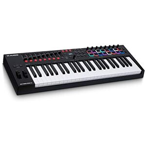 M-Audio Oxygen Pro 49 Key USB MIDI Keyboard Controller With Beat Pads, MIDI-assignable Knobs, Buttons and Faders, and Native Instruments Sound Package (NKS Integration) M-Audio Oxygen Pro 49 Key USB MIDI Keyboard Controller With Beat Pads, MIDI-assignable Knobs, Buttons and Faders, and Native Instruments Sound Package (NKS Integration)
