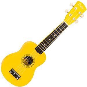 VINTAGE Laka Rainbow Series Soprano Ukulele & Carry Bag ~ Yellow VINTAGE Laka Rainbow Series Soprano Ukulele & Carry Bag ~ Yellow