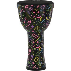 Gewa Liberty Djembé Nestable Diameter: 8" (20.3 cm), Height: 16.5" (41.2 cm) Pattern: Crazy Neon Gewa Liberty Djembé Nestable Diameter: 8" (20.3 cm), Height: 16.5" (41.2 cm) Pattern: Crazy Neon