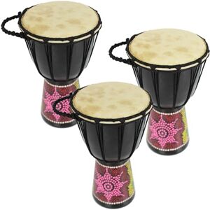 A-Star Mini Trio Djembe Pack 5 Inch Traditional Hand-Painted African Drums A-Star Mini Trio Djembe Pack 5 Inch Traditional Hand-Painted African Drums