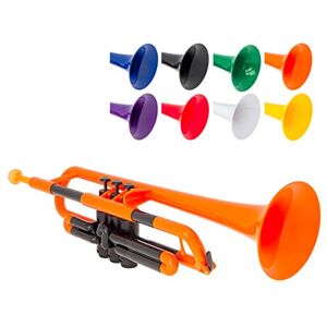 PINSTRUMENTS pTrumpet Plastic Trumpet with 3C and 5C Mouthpiece and Carry Bag Bb Student Orange PINSTRUMENTS pTrumpet Plastic Trumpet with 3C and 5C Mouthpiece and Carry Bag Bb Student Orange