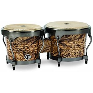Latin Percussion LP Aspire Accent Bongo 6,75" und 8", Siamesische Eiche/Naturfell, Finish: Havana Café/Brushed Nickel, LPA601-HC Latin Percussion LP Aspire Accent Bongo 6,75" und 8", Siamesische Eiche/Naturfell, Finish: Havana Café/Brushed Nickel, LPA601-HC