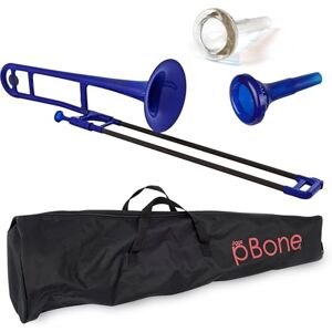 PBONE 1B Plastic Trombone with Mouthpiece and Carry Bag Bb Student Beginner Blue, 14.0 in*38.0 in*11.0 in PBONE 1B Plastic Trombone with Mouthpiece and Carry Bag Bb Student Beginner Blue, 14.0 in*38.0 in*11.0 in