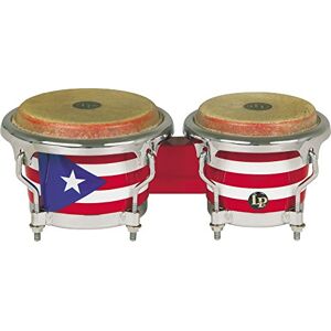 Latin Percussion LP Puerto Rican Flag Wood Bongo LPM199-PR Mini Bongo Latin Percussion LP Puerto Rican Flag Wood Bongo LPM199-PR Mini Bongo
