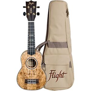 Flight DUS410 Soprano Ukulele Quilted Ash Flight DUS410 Soprano Ukulele Quilted Ash