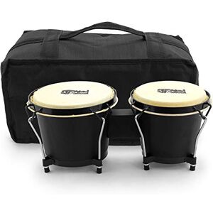 Mad About MA-BON01 Oak Bongo Drums with Carry Bag, 6 inches & 7 inches Black Mad About MA-BON01 Oak Bongo Drums with Carry Bag, 6 inches & 7 inches Black