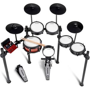 Alesis Nitro Pro XL Electric Drum Kit with Dual-Zone Quiet Mesh Pads, 500+ Authentic BFD Sounds, Bluetooth, Drumeo, USB MIDI Alesis Nitro Pro XL Electric Drum Kit with Dual-Zone Quiet Mesh Pads, 500+ Authentic BFD Sounds, Bluetooth, Drumeo, USB MIDI