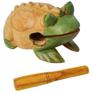 A-Star Handmade Wooden Frog Guiro Scraper Tone Block, 12cm with Beater A-Star Handmade Wooden Frog Guiro Scraper Tone Block, 12cm with Beater
