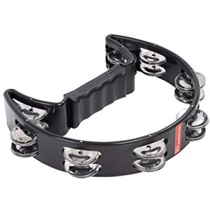 Percussion Plus PP486/1 Half Moon Tambourine Black Percussion Plus PP486/1 Half Moon Tambourine Black
