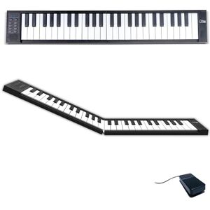 Carry-on Folding Piano 49 Touch – 49 Key Portable Keyboard with 128 Voices, Touch Sensitive Keys, USB & Bluetooth MIDI, Rechargeable Travel Piano (Black) Carry-on Folding Piano 49 Touch – 49 Key Portable Keyboard with 128 Voices, Touch Sensitive Keys, USB & Bluetooth MIDI, Rechargeable Travel Piano (Black)