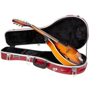 Crossrock ABS Mandolin Case for A-Style Red Matte Finish, Interior Storage, 4-Latch System, Detachable Straps – Lightweight Travel Case Red(CRA862MARD) Crossrock ABS Mandolin Case for A-Style Red Matte Finish, Interior Storage, 4-Latch System, Detachable Straps – Lightweight Travel Case Red(CRA862MARD)