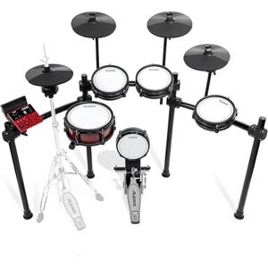 Alesis Nitro Ultimate Electric Drum Kit with Dual Zone Quiet Mesh Pads, Movable Hi-Hat, 640 Authentic BFD Sounds and 52 Kits, Bluetooth, Drumeo, USB MIDI, Double Kick Compatible Alesis Nitro Ultimate Electric Drum Kit with Dual Zone Quiet Mesh Pads, Movable Hi-Hat, 640 Authentic BFD Sounds and 52 Kits, Bluetooth, Drumeo, USB MIDI, Double Kick Compatible