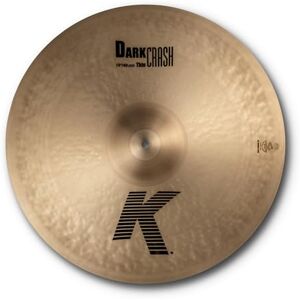Zildjian K' Dark Crash Thin 19", Traditional Finish Crash Cymbal Zildjian K' Dark Crash Thin 19", Traditional Finish Crash Cymbal
