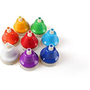 Swing Set of 8 plastic bells, button