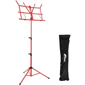 Tiger MUS56-RD Easy Folding and Portable Sheet Music Stand with Bag Included – Red Tiger MUS56-RD Easy Folding and Portable Sheet Music Stand with Bag Included – Red