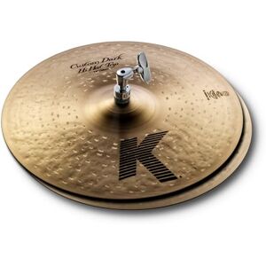 Zildjian K Custom Series 14 Inch Dark Hi Hat Cymbals Pair Zildjian K Custom Series 14 Inch Dark Hi Hat Cymbals Pair