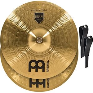 Meinl Cymbals Meinl 13 inch Brass Medium Pair Marching Cymbals Meinl Cymbals Meinl 13 inch Brass Medium Pair Marching Cymbals
