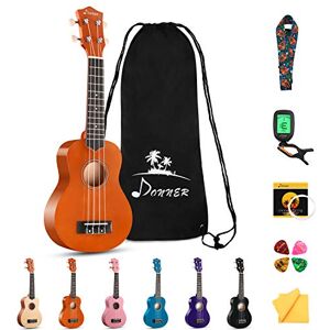 Donner Soprano Ukulele Beginner Kit Ukulele 21 inch Starter Set Adult Ukelele Hawaii Guitar with Uke Oneline Lesson String Tuner Picks DUS-10 Mahogany Donner Soprano Ukulele Beginner Kit Ukulele 21 inch Starter Set Adult Ukelele Hawaii Guitar with Uke Oneline Lesson String Tuner Picks DUS-10 Mahogany