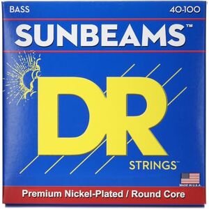 DR Strings SUNBEAM™ Nickel Plated Bass Strings: Light 40-100 DR Strings SUNBEAM™ Nickel Plated Bass Strings: Light 40-100