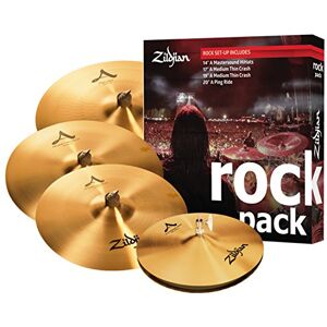 Zildjian A Series Rock Cymbal Box Set 14" Mastersound Hi-Hats, 17"/19" Thin Crash, 20" Ping Ride Zildjian A Series Rock Cymbal Box Set 14" Mastersound Hi-Hats, 17"/19" Thin Crash, 20" Ping Ride
