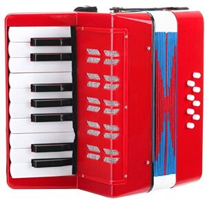 Classic Cantabile Bambino Rosseo Children's Accordion (3+ Years, 17 Note Buttons, 8 Bass, Adjustable Shoulder Strap) Classic Cantabile Bambino Rosseo Children's Accordion (3+ Years, 17 Note Buttons, 8 Bass, Adjustable Shoulder Strap)