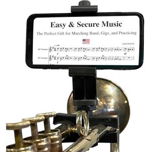 Generic Gripophone Trumpet Phone Lyre Securely Mount Your Phone to Your Horn, Easily Read Music from PDF, Take videos while playing, Made in USA!! Generic Gripophone Trumpet Phone Lyre Securely Mount Your Phone to Your Horn, Easily Read Music from PDF, Take videos while playing, Made in USA!!
