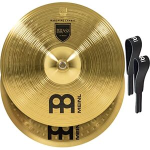 Meinl Cymbals Meinl 14 inch Brass Medium Pair Marching Cymbals Meinl Cymbals Meinl 14 inch Brass Medium Pair Marching Cymbals