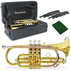 Montreux Student Bb Cornet for Beginners with Lightweight Protective Carry Case, Mouthpiece Lacquer Brass, 4.75 inch / 12 cm Bell, B Flat Montreux Student Bb Cornet for Beginners with Lightweight Protective Carry Case, Mouthpiece Lacquer Brass, 4.75 inch / 12 cm Bell, B Flat